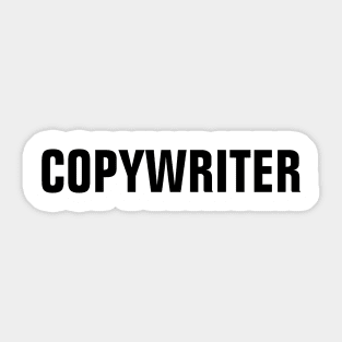 Copywriter - Black Text Sticker